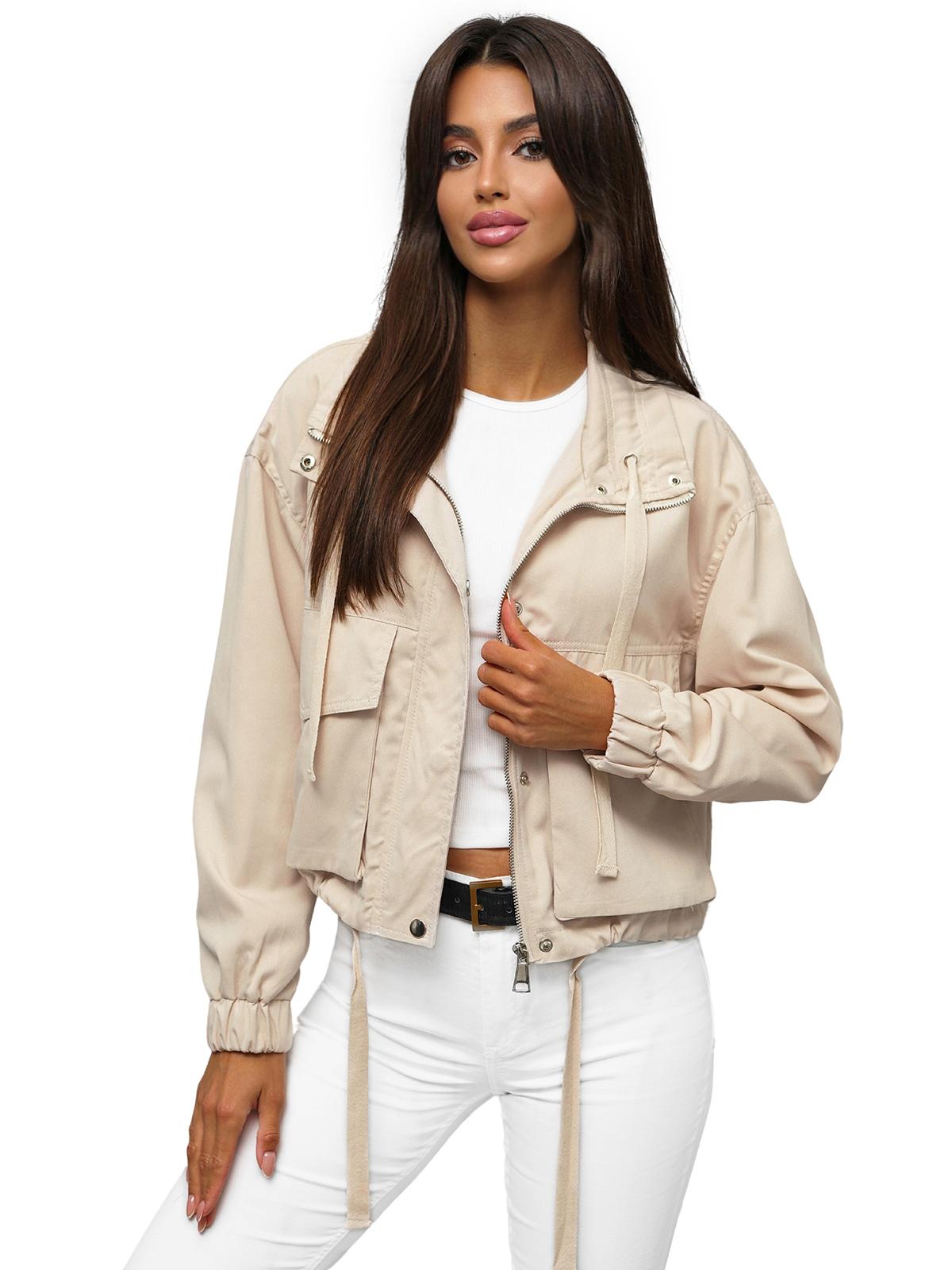 Damen Jacke Beige OZONEE O/G118 M/L