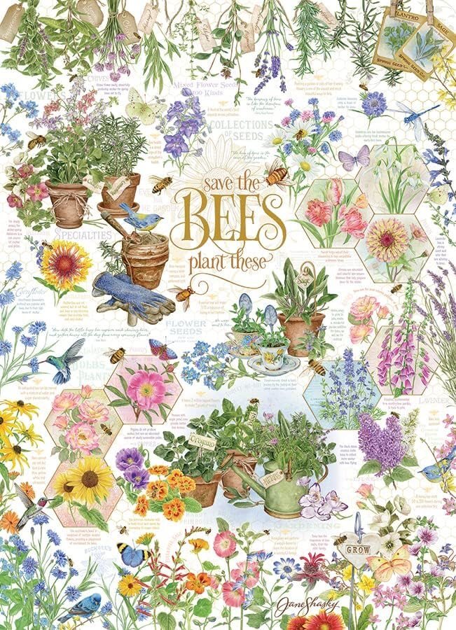 Cobble Hill Puzzle 1000 Teile Save the Bees lehrreiches Spiel 40136