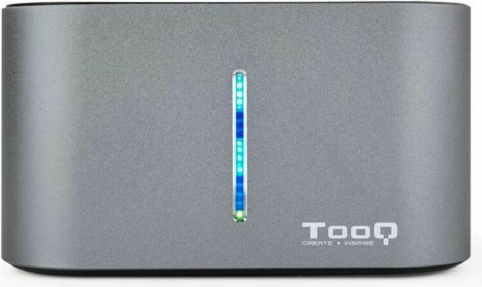 Dual-Dockstation TooQ TQDS-805G 2.5"-3.5" HDD/SSD SATA USB 3.0 Grau