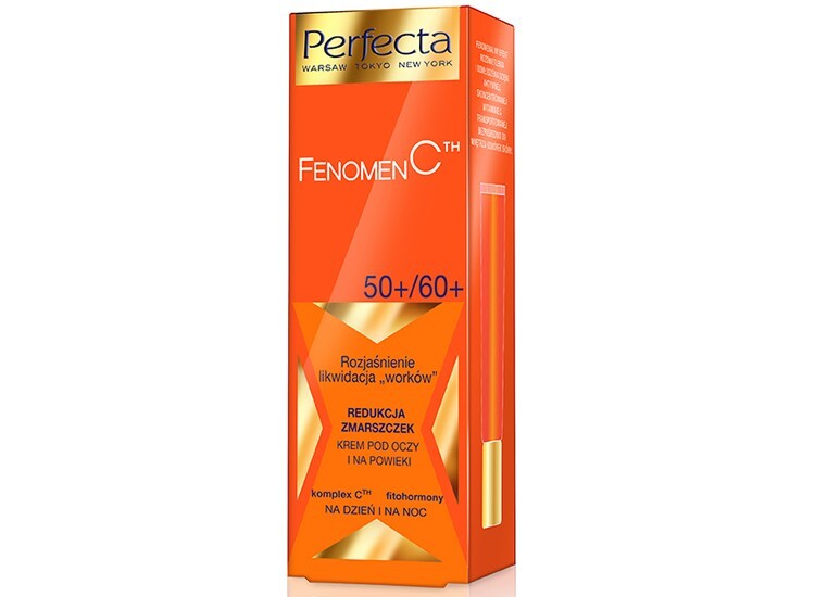 Ideálna Kozmetika Fenomén C Osvetlenie a redukcia vrások Očný krém 50+/60+, 15ml