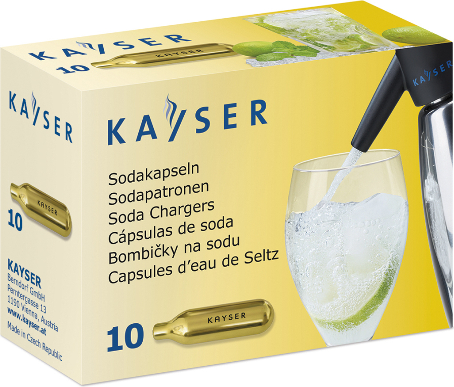 Kayser Bombičky sifónové CO2 10ks