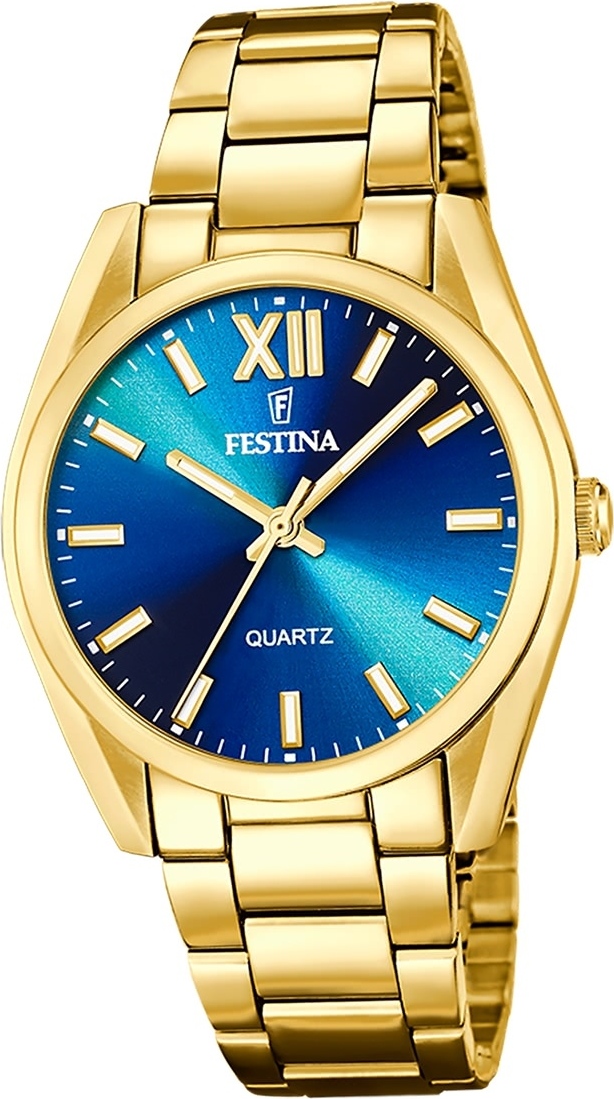 Festina pánske hodinky z ušľachtilej ocele zlaté Festina Boyfriend náramkové hodinky D2UF20640/8