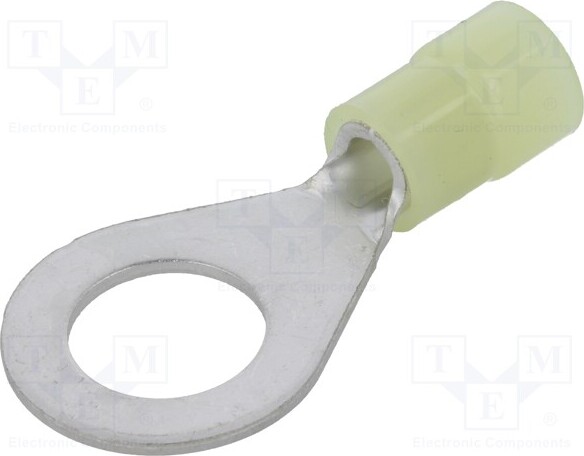 TNE 5x Ringkabelschuh Ø: 10,5mm M10 2,5÷6mm2 Klemmverbindung gelb FNGS10-6 Isolierte _1GH_FNGS10-6