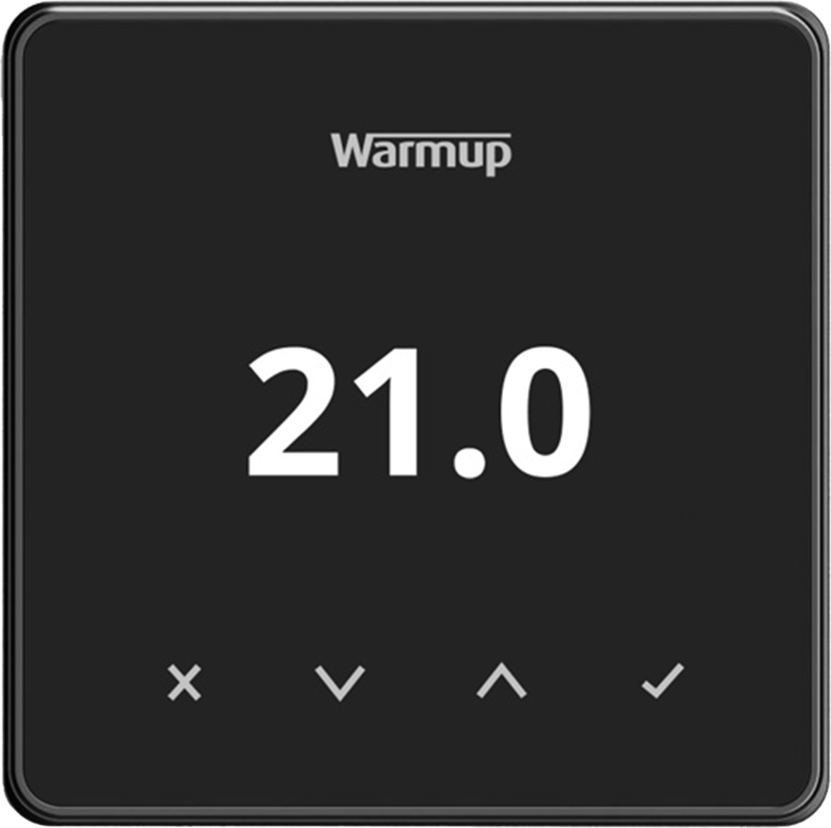 Warmup Element Smart WiFi izbový termostat s technológiou SmartGeo, pre podlahové vykurovanie, elektrické vykurovanie, čierny