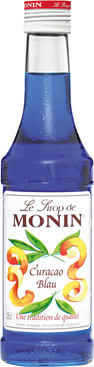 Monin Sirup Blue Curacao Glas - 6 x 0,25 l