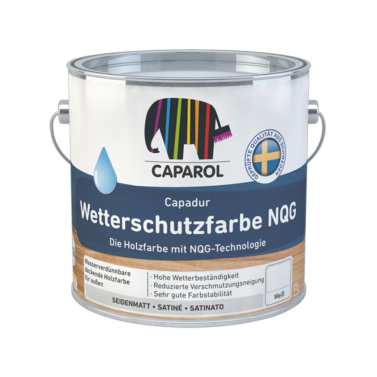 CAPAROL Farben Caparol CX CDUR Wetterschutzfarbe NQG Holzschutzfarbe Weiß 2,4 L