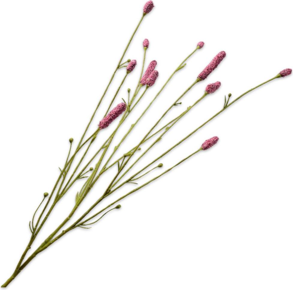 Silk-ka Künstliche Blumen, Seidenblumen, Pimpernel-Zweig, rosa-rot, 84 cm, pro 2 Stück 155051