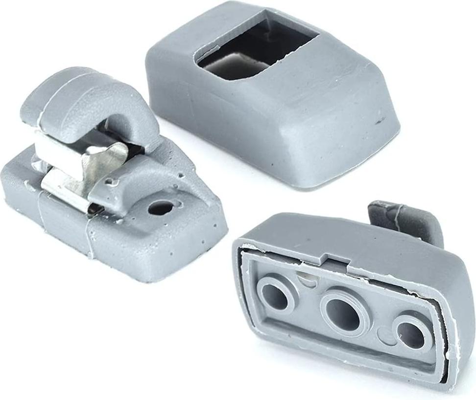 Markenlos Innensonnenblende, Auto-Sonnenblende, Halter, Auto, Sonnenblende, Clip, Ersatzhaken, kompatibel mit Amarok Beetle Cabrio Bora/Variant/4Motion, grau