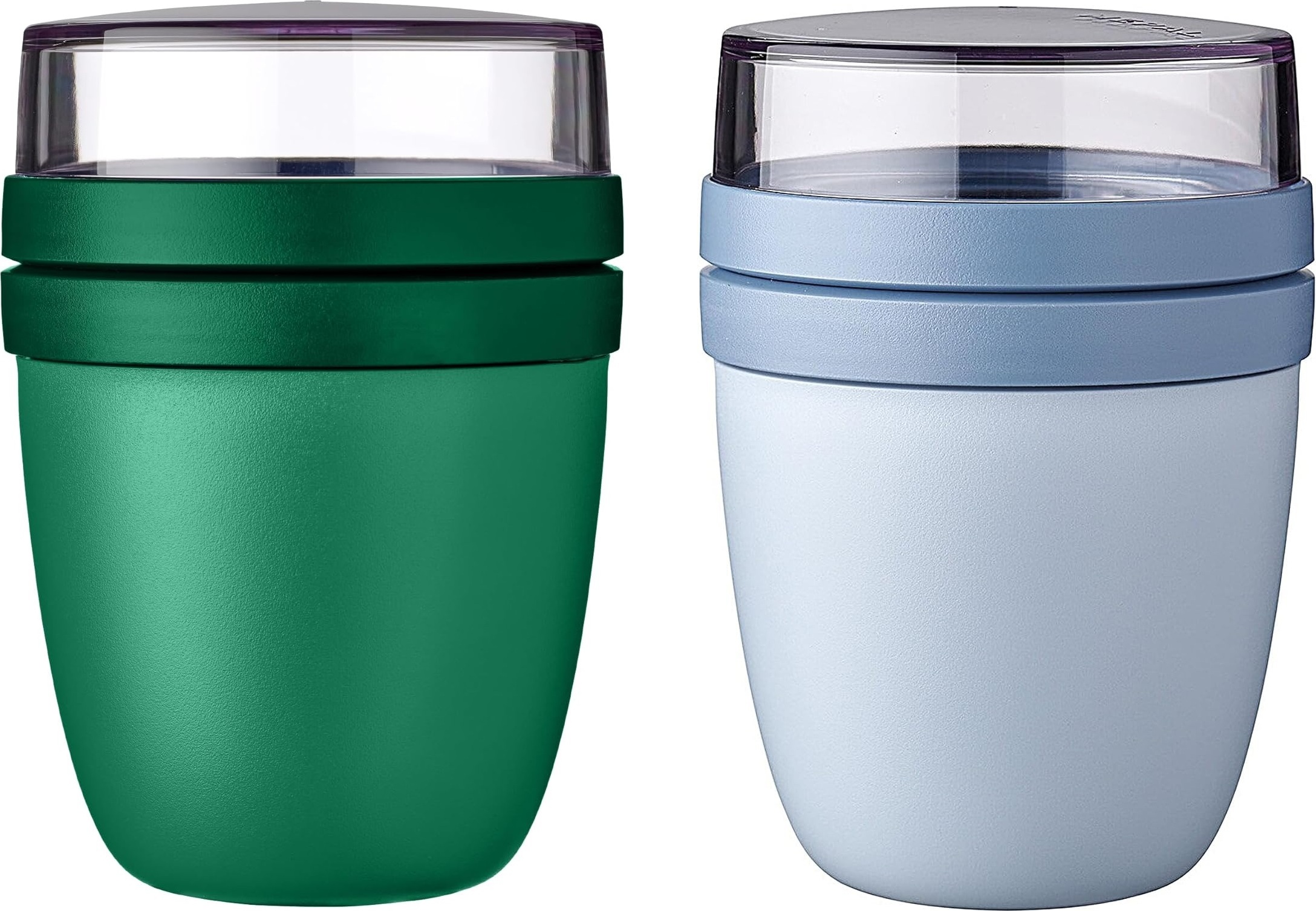 Mepal - Lunchpot Mini Ellipse Mixed - Vivid Lilac Nordic Sage – 300 ml praktischer Reisebecher, Joghurtbecher, To go Becher – Geeignet für Tiefkühler, Mikrowelle und Spülmaschine, 420 ml