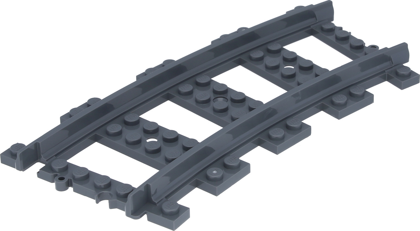 LEGO® City Železničné koľaje Krivá tmavosivá - 53400 NOVINKA! Množstvo 10x