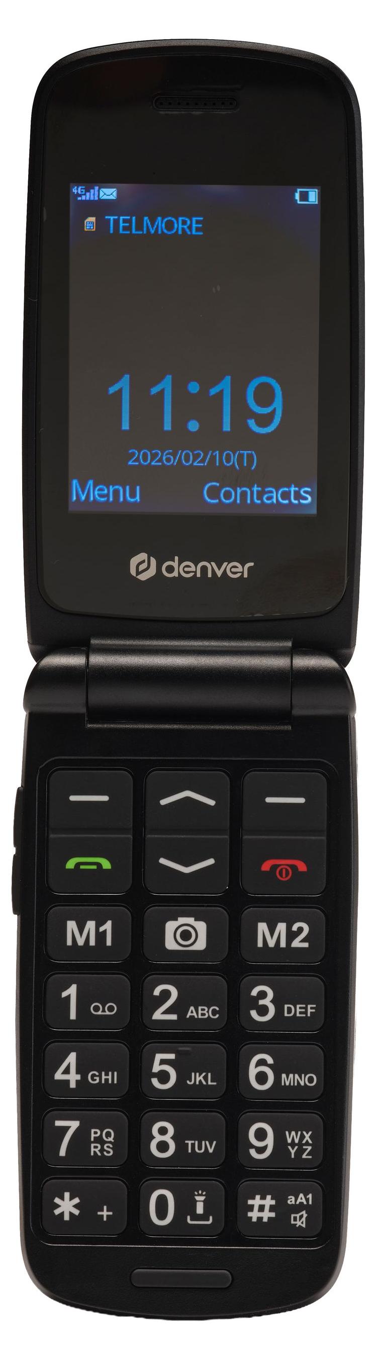 Denver BAS-24800L 4G Klapphandy mit SOS-Taste