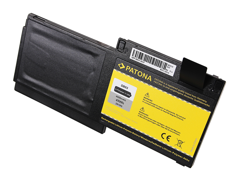 PATONA 2819, Akku, HP, Elitebook 720 Series HP EliteBook 720 G1 Series HP EliteBook 720 G2 Series , 725 G1 Series HP...
