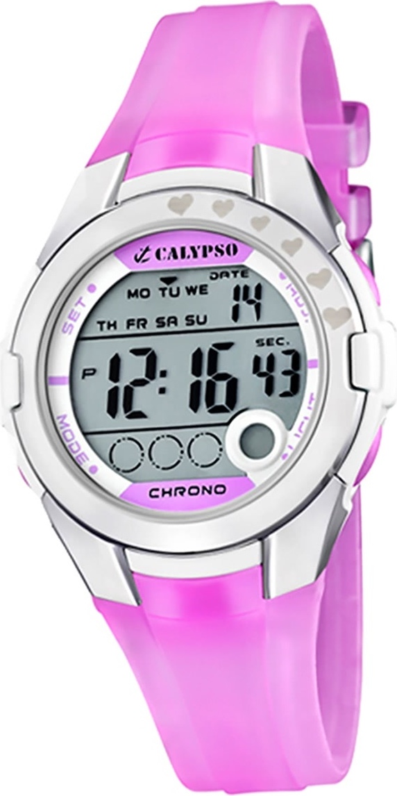 Calypso Plastic PUR Detské hodinky K5571/3 Náramkové hodinky Light Purple Junior D2UK5571/3