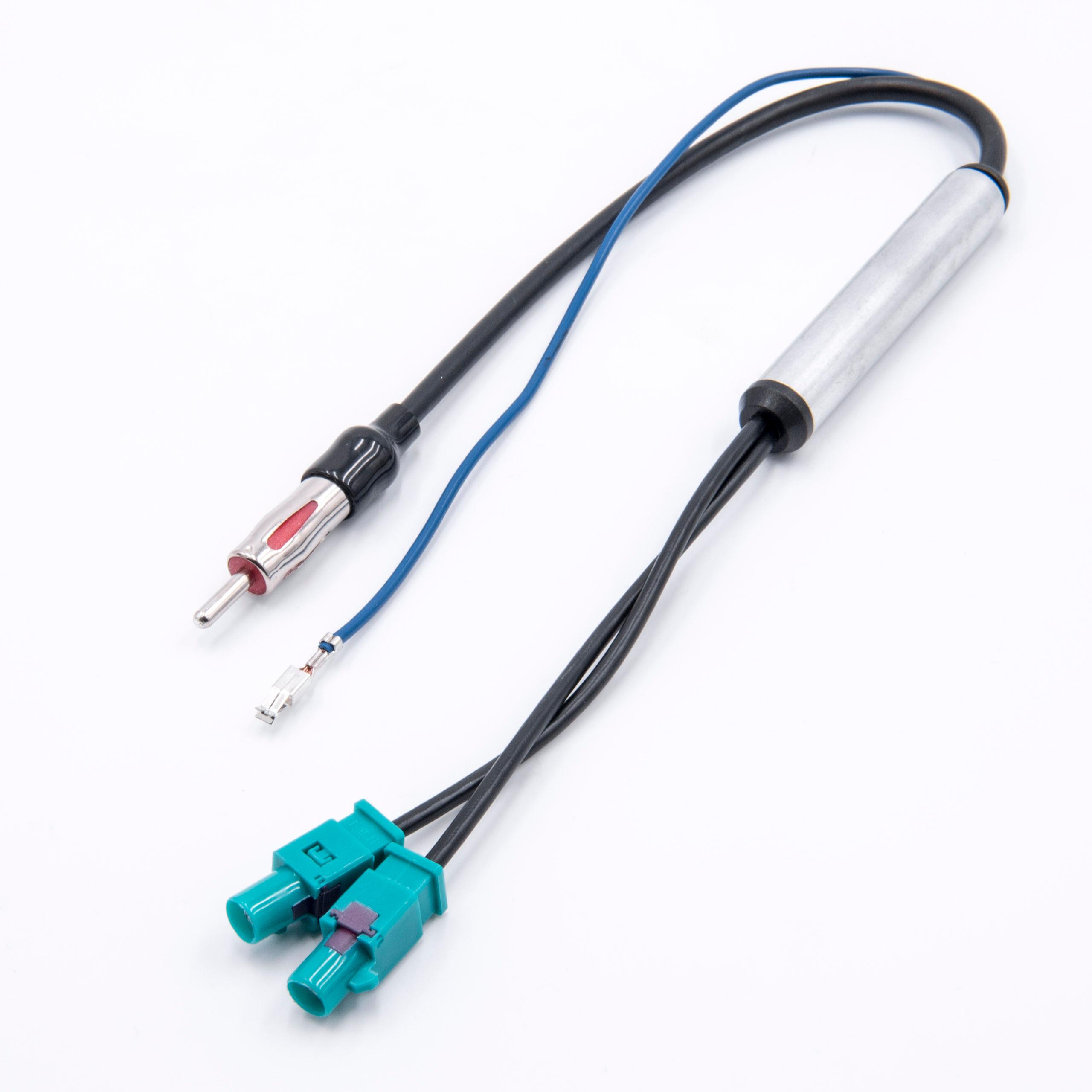 Adaptateur D'antenne Radio Fakra-Z Mâle Vers DIN Mâle - 20 Cm | Pour Audi, VW, BMW, Mercedes, Etc.