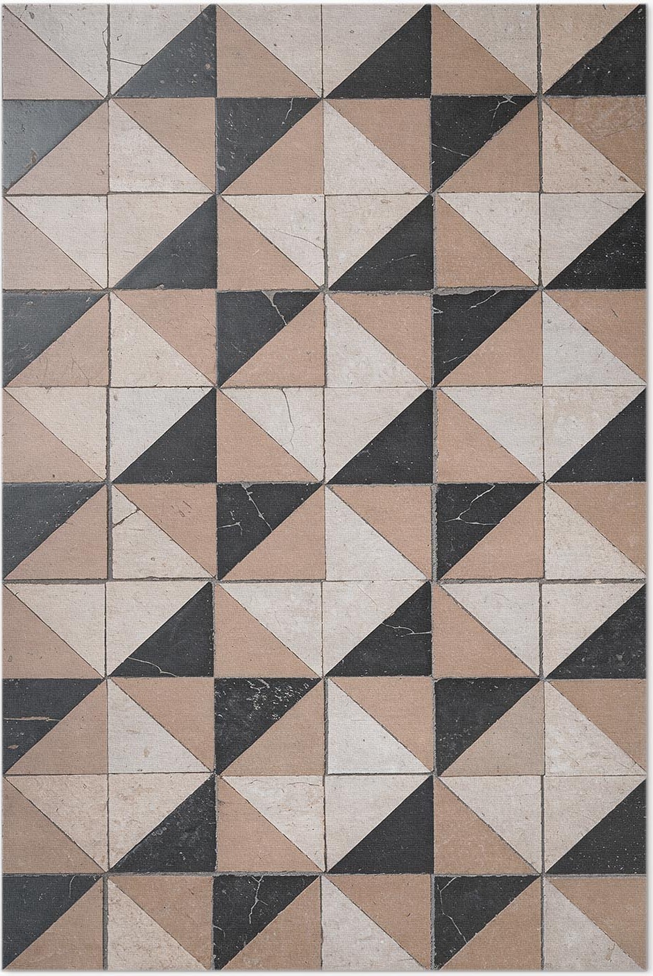 tulup Traditionelles Mosaik eines alten Mietshauses – Vinylteppich – 60x90 cm – Indoor Teppich – Flur – Pflegeleicht – Modern 010260360570000282100