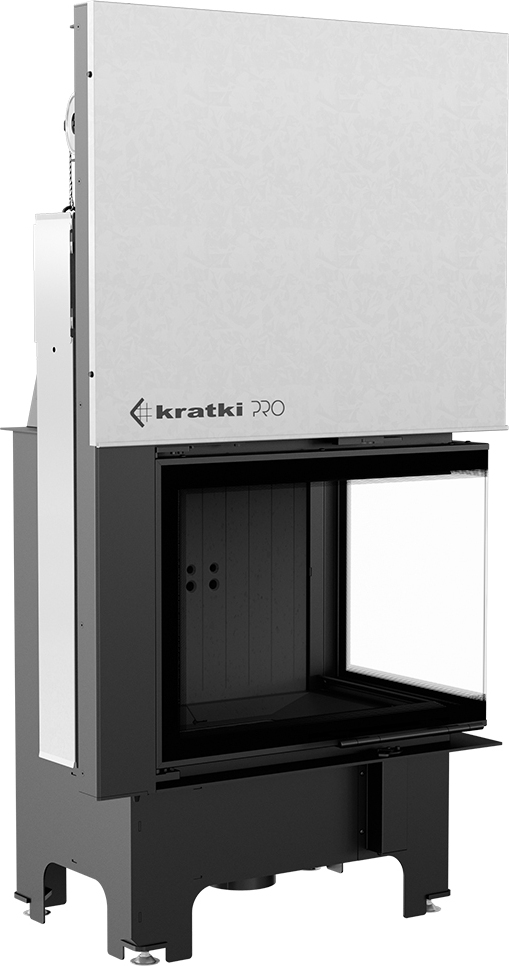 Oceľový krb VNP 700/480 12 kW Ø 200 Čierne