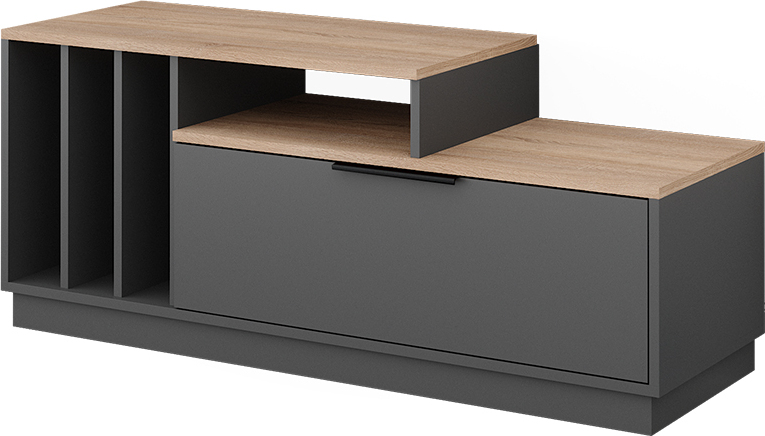 Kommode Betti Weiß/Sonoma 120 x 83.6 cm 2x Tür, 2x Schublade und 1x offenes Fache Vicco | Weiß/Sonoma | Sideboard 120 x 84 cm | 406673138120302 Kommode Betti Weiß/Sonoma 120 x 83.6 cm 2x Tür, 2x Schublade und 1x offenes Fache Vicco | Weiß/Sonoma | Sideboard 120 x 84 cm | 406673138120302
