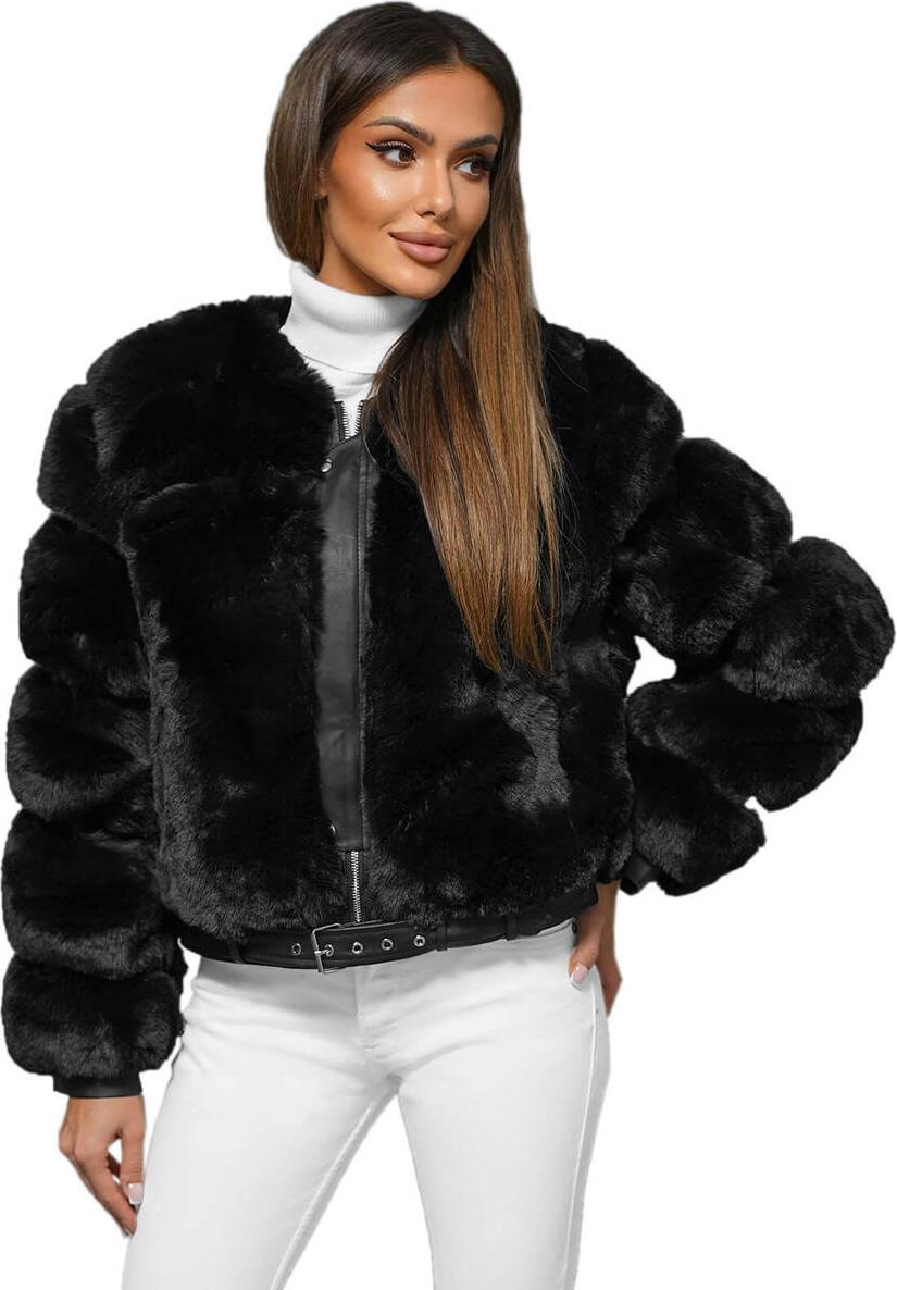 Damen Winterjacke Schwarz OZONEE JS/11Z8080Z XL