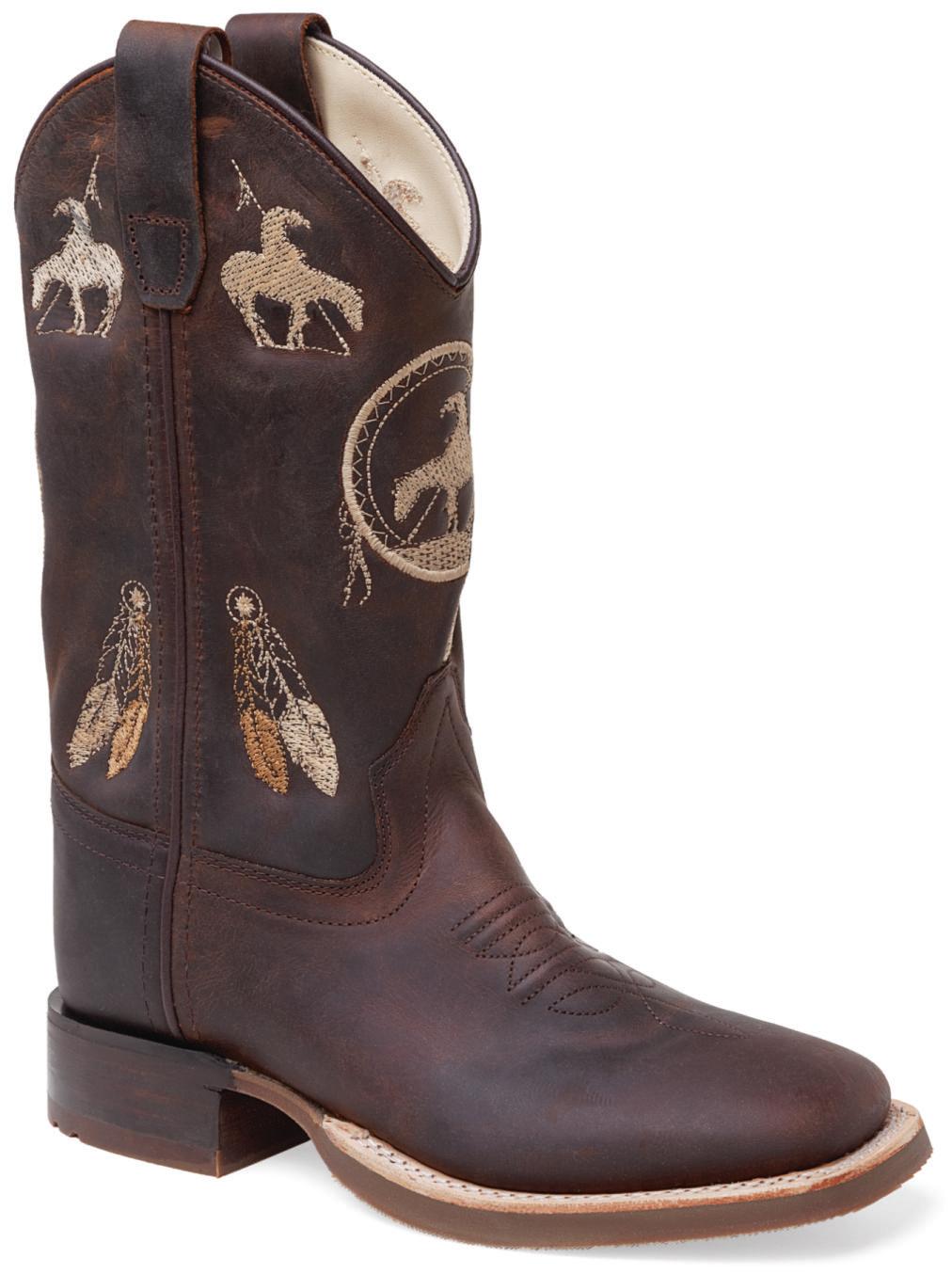 Jama Old West Westernstiefel Kinder/Damen, Westernreitstiefel Old West, Größe:33 NEW-19083