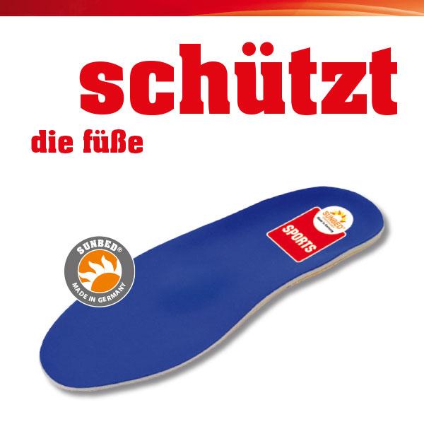 Sunbed Schuheinlagen Sunbed-Sport blau 3536 580