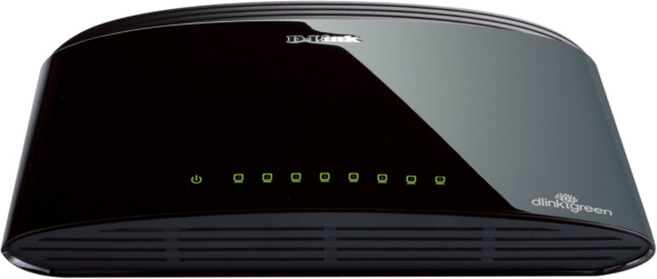 D-Link DES 1008D - Prepínač - bez správy - 8 x 10/100