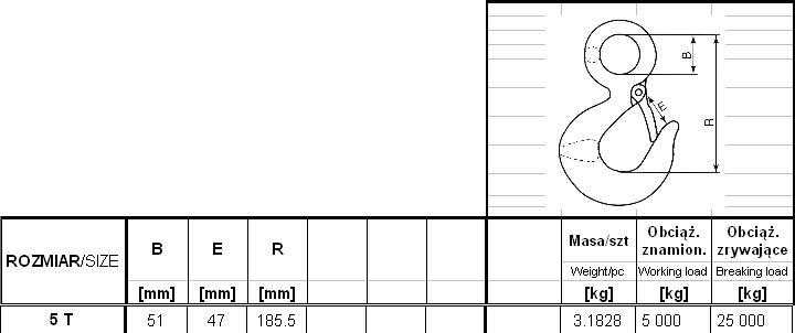 Haken Mit Auge Und Sicherheit 5000Kg Gm-Huz - Haken 5000A GSHU_unimet_1000000003109