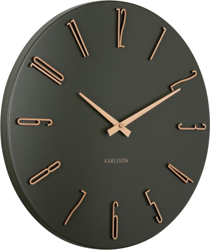 Karlsson - Esmerado Wanduhr - Luxusgrün - Ø40cm KA6072GR