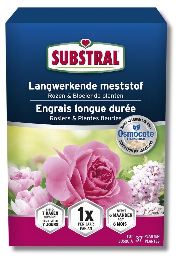 Substral Osmocote Dünger für Rosen und blühende Pflanzen - 750g - Inhalt: 750g - Dosis: 750g = 37 Pflanzen - Zusammensetzung: NPK (MgO) 22-7-14 (2.5)
