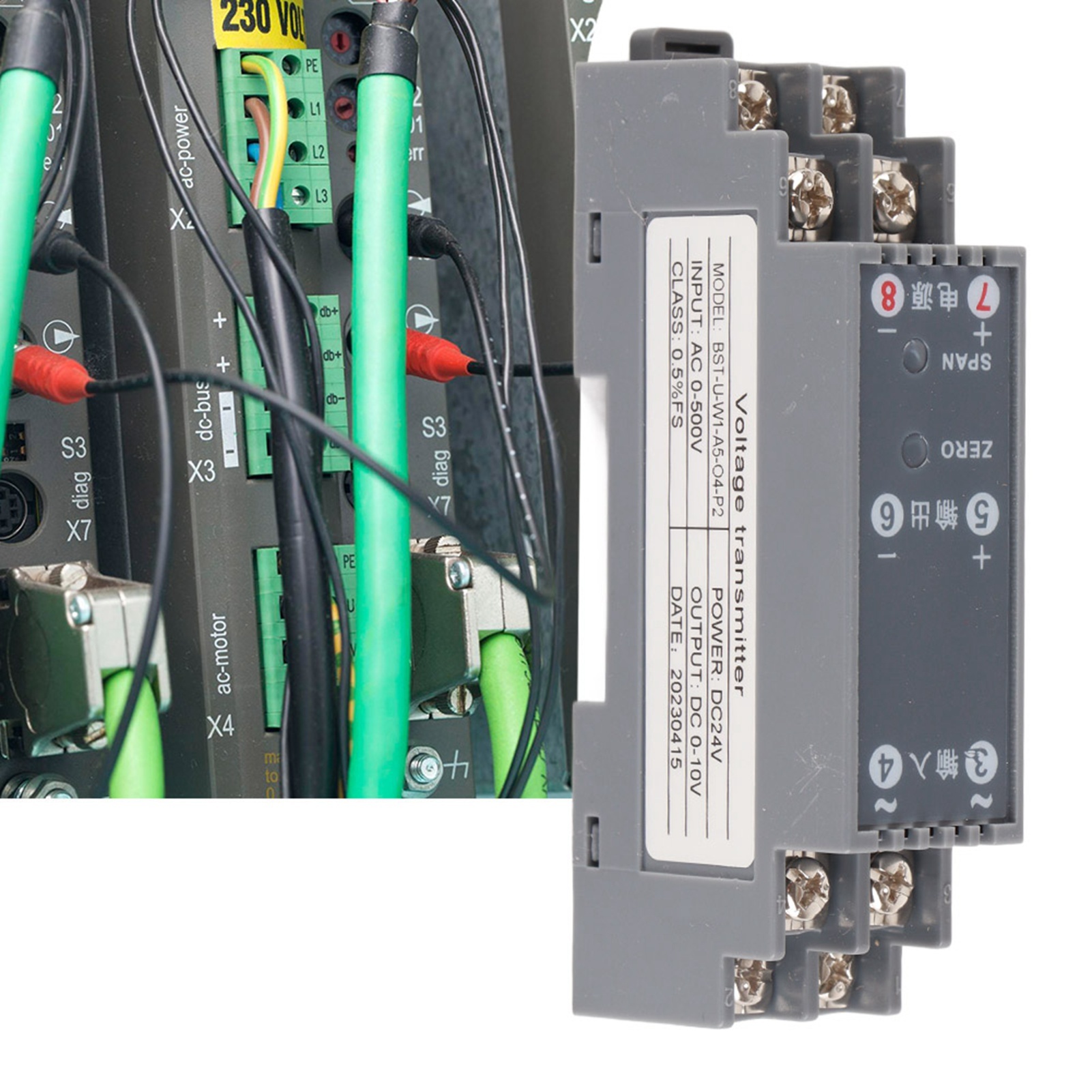 Cocosity Spannungs-Signal-Isolator,2-Wege-Signal-Konditionierer,Spannungs-Signal-Konditionierer,Signal-Isolator,Signal-Konditionierer BST-U-W1-A5-O4-P2