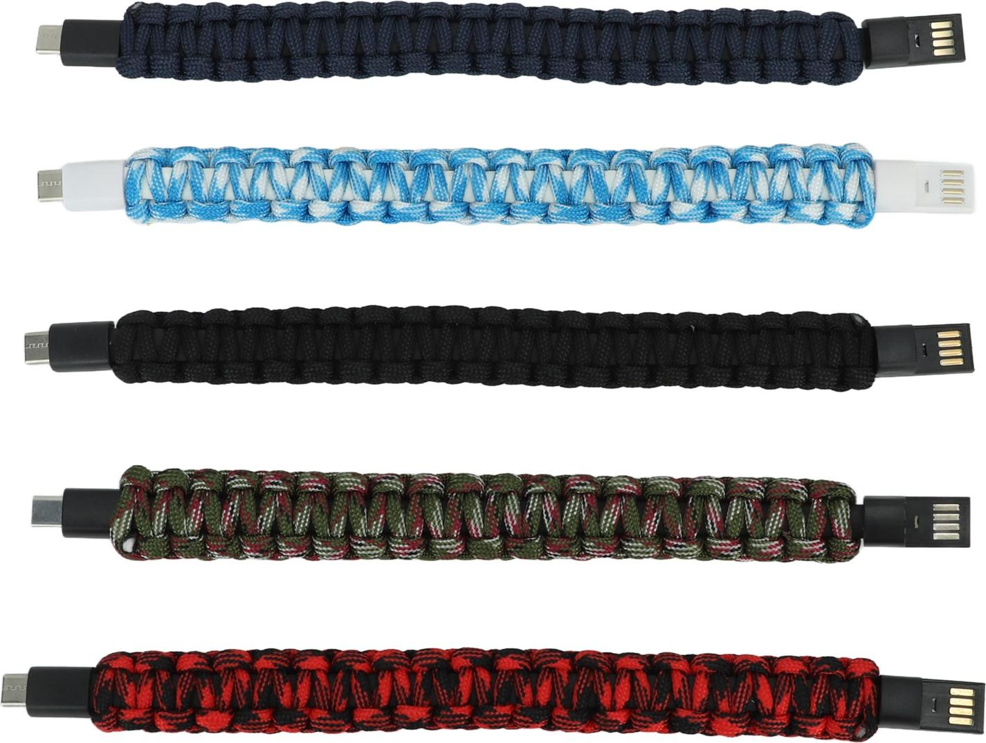 Gistuch 5pcs USB -Ladungskabelarmband -C -Handgelenksdaten Ladegeräte Wobbenkabel tragbares Handyzubehör