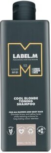 Label.M Cool Blonde Toning Shampoo tónovací šampon pre platinovo blond a šedivé vlasy 300 ml