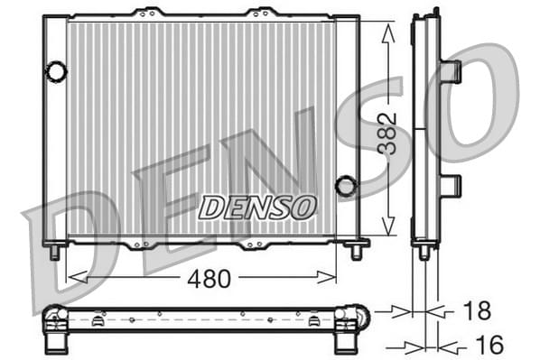 DENSO Kühlmodul Motorkühlmodul DRM23099 für RENAULT CLIO II (BB0/1/2, CB0/1/2) 2420g