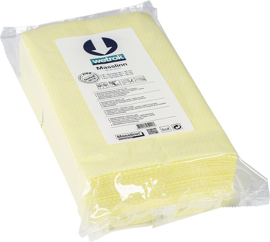 Wetrok Masslinn Hopital 61 X 25 Cm – 100 ölimprägnierte Wischtücher, Blau, Unparfümiert, Für Hygienebereiche