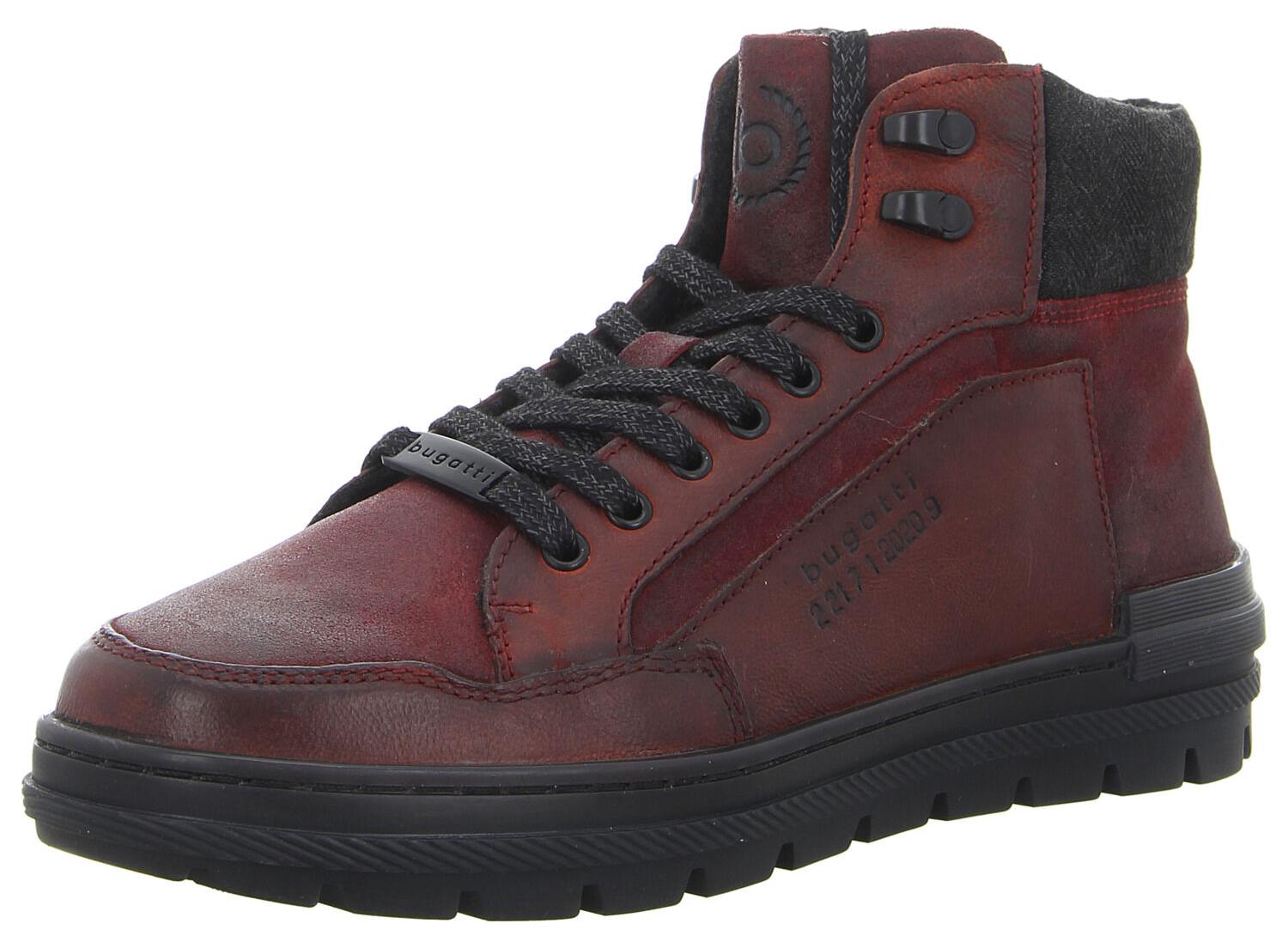 Bugatti Herren Stiefel 49685-43, 49685-44, 49685-45 BUG-321AH7303214 darkred/darkred 43