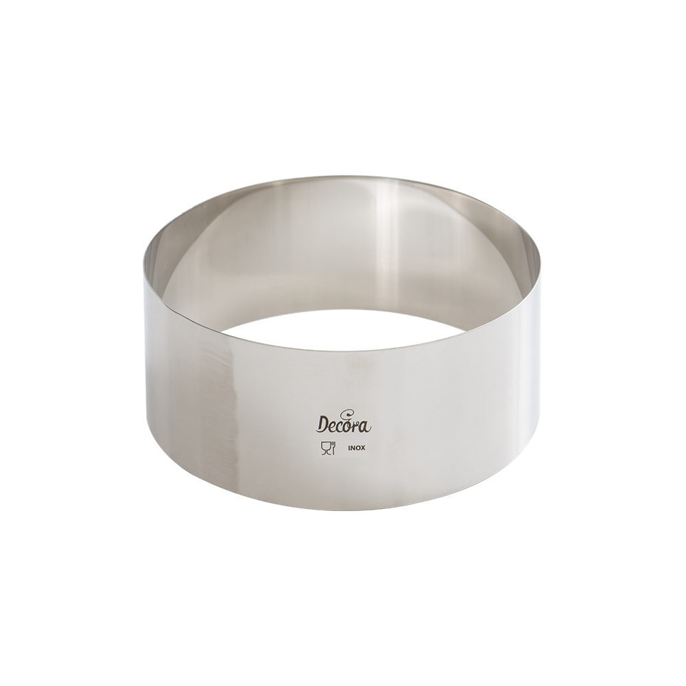 DECORA Tortenrand Edelstahl rund 14x6cm 51715