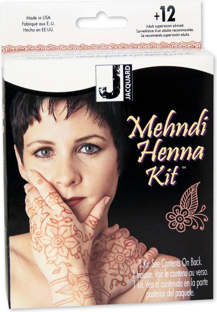 Jacquard Henna Set Mehndi Kit für kreative Tattoos multicolor JAC9500