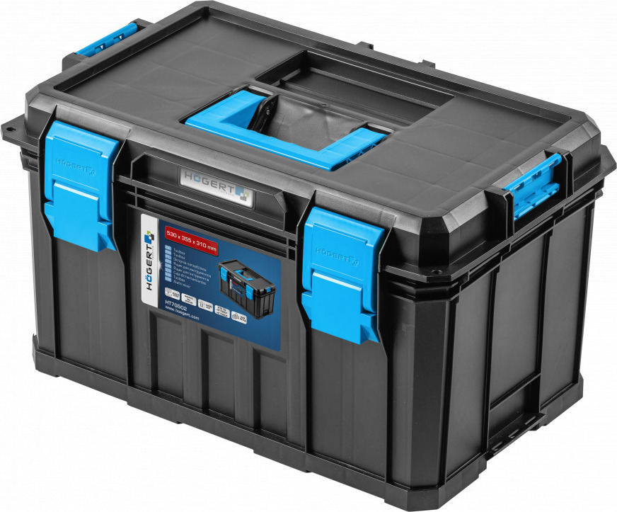 Caisse à Outils Métal Högert – Grande Valise Portable Acier – Capacité 50kg