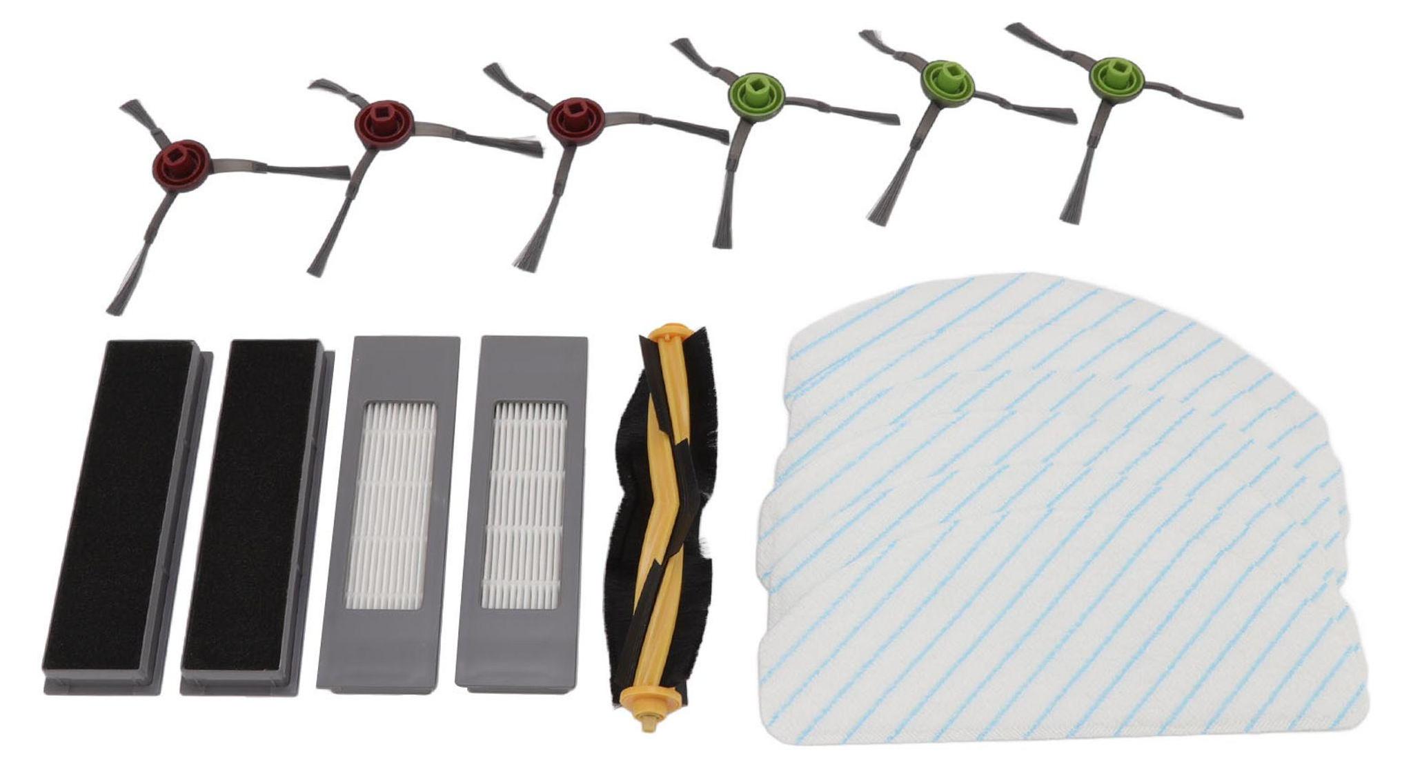 Zimtky Ersatzzubehör-Set für Yeedi Vac 2pro Roboterstaubsauger, Hauptseitenbürste mit Filter und Wischtuch-Set FX-ZLLW251128KFG81
