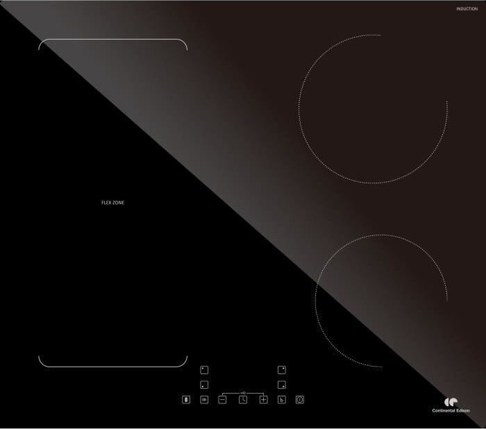 CONTINENTAL EDISON 4-zónová indukčná varná doska CETI4ZFLEX3 - Flex - 7200 W - 4 boostre - čierna
