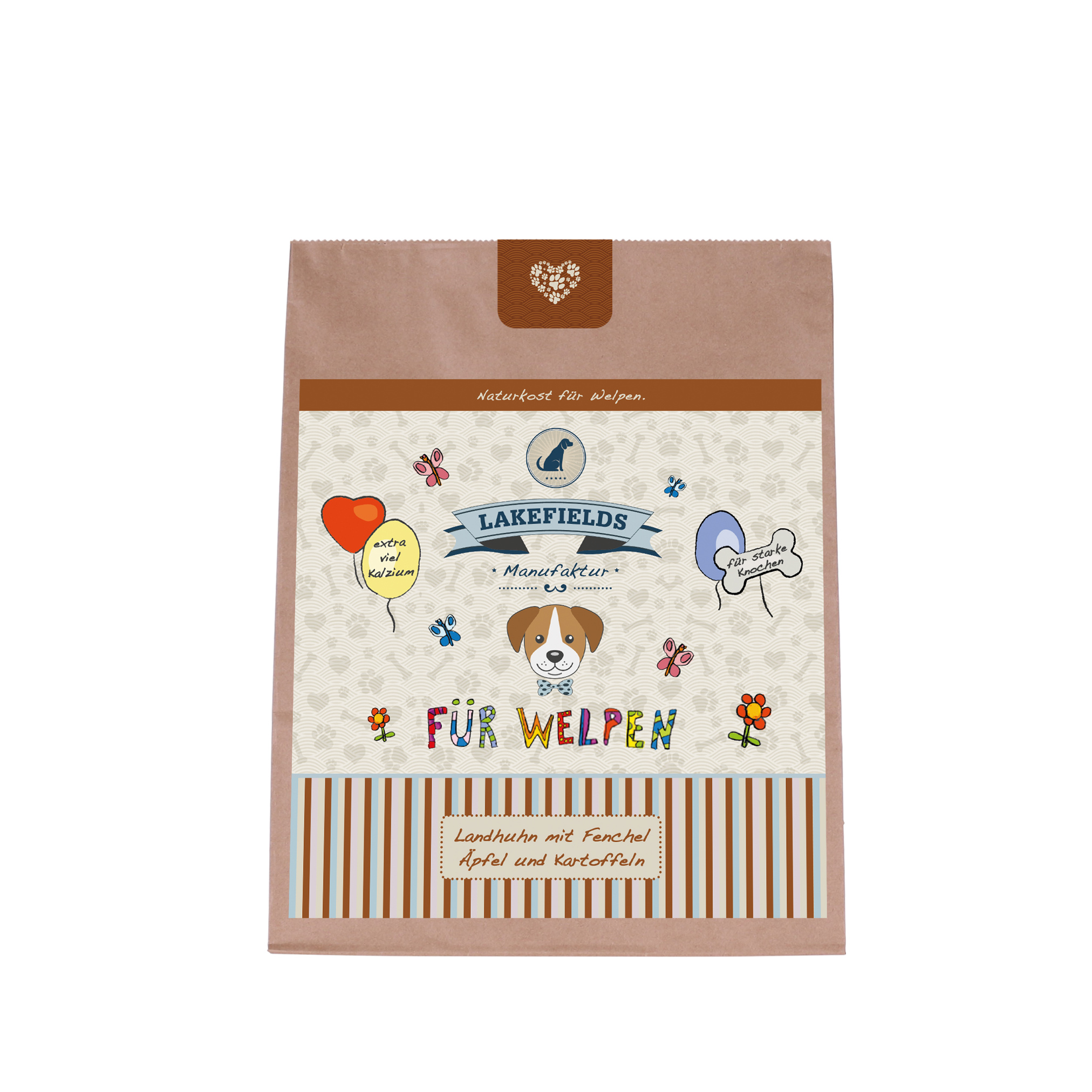 Lakefields Trockenfleisch-Menü Huhn für Welpen, 1 kg LF-WT4110