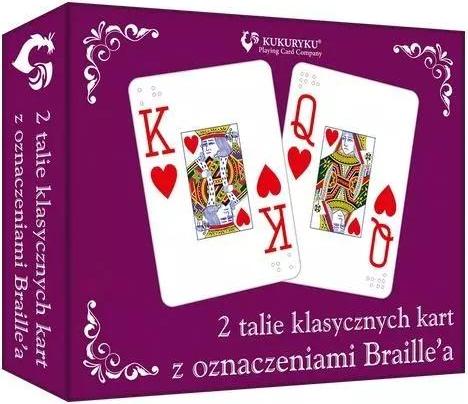 Kukuryku Klassische Karten mit Blindenschriftzeichen