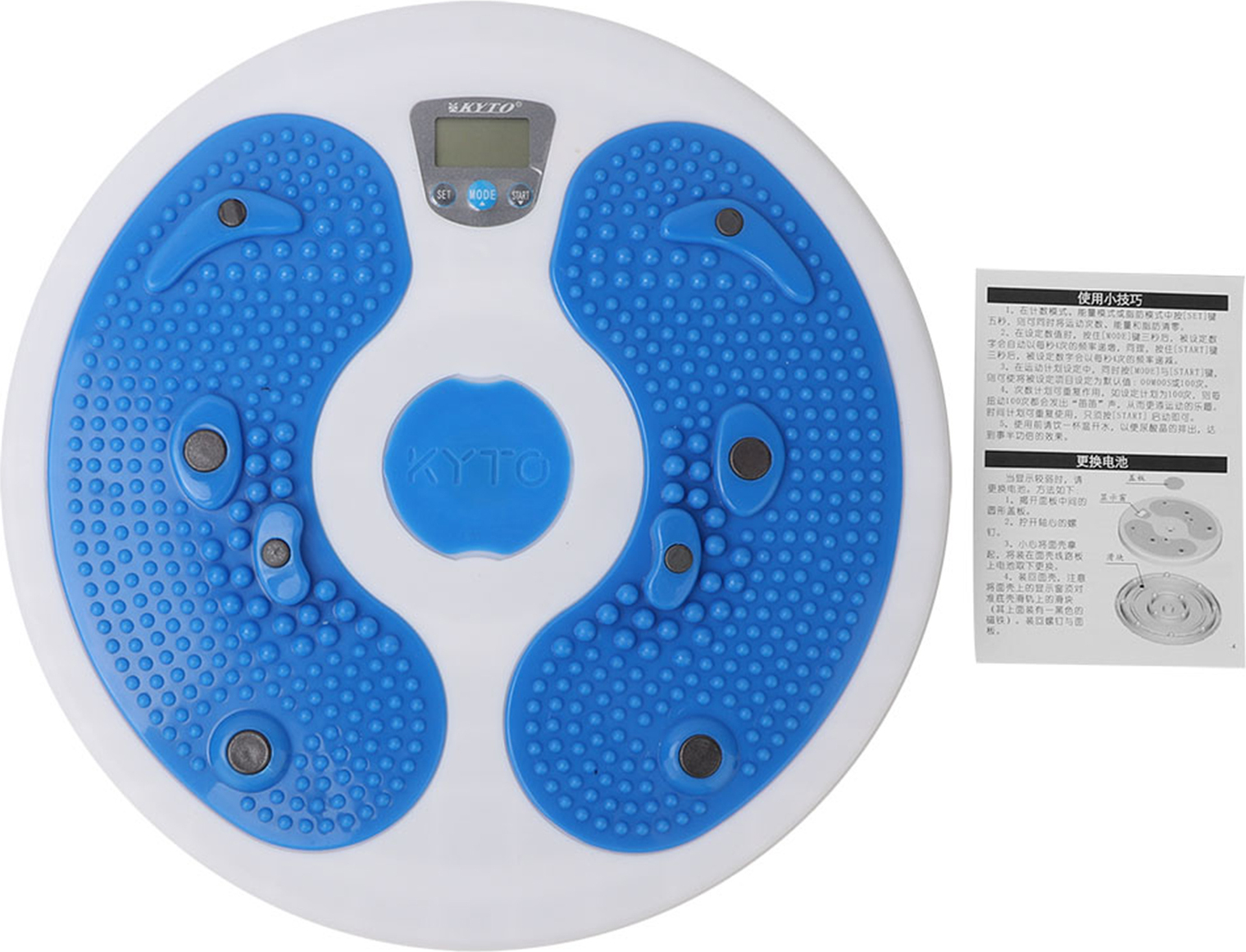 Lixada Elektronische Kalorienzähler Fitnessgeräte Magnet Massage Taille Twister Platte K_TJ15065_250508_52614