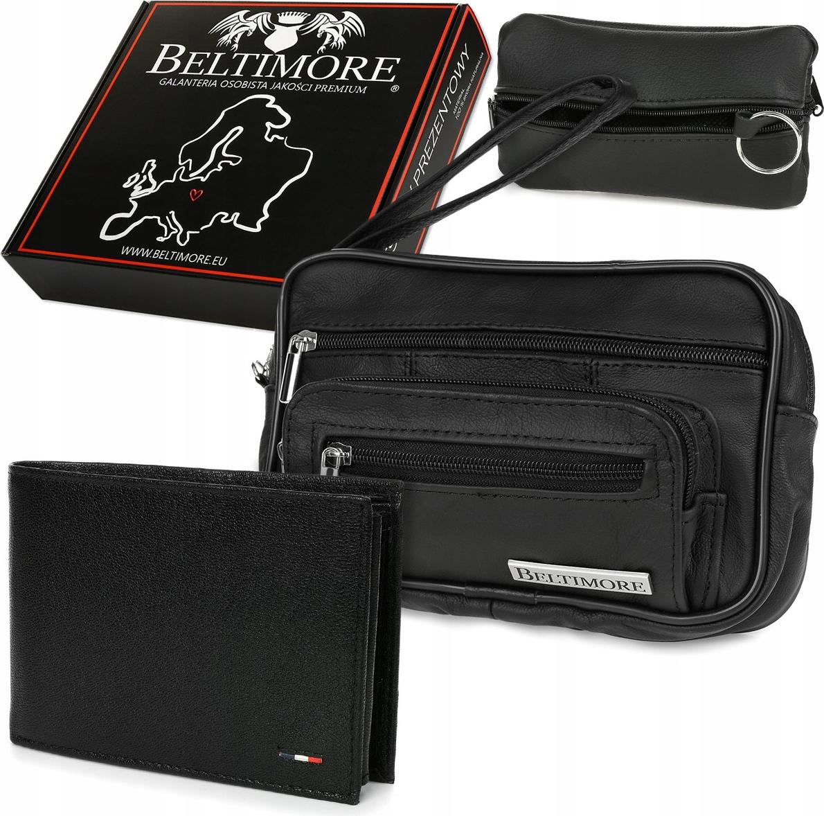 Herren-Geldbörsen-Set aus Leder Beltimore