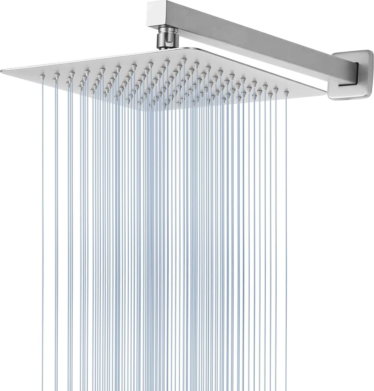 OEM Metallene Dusche 25cm Chrom Hochwasserfluss 2026