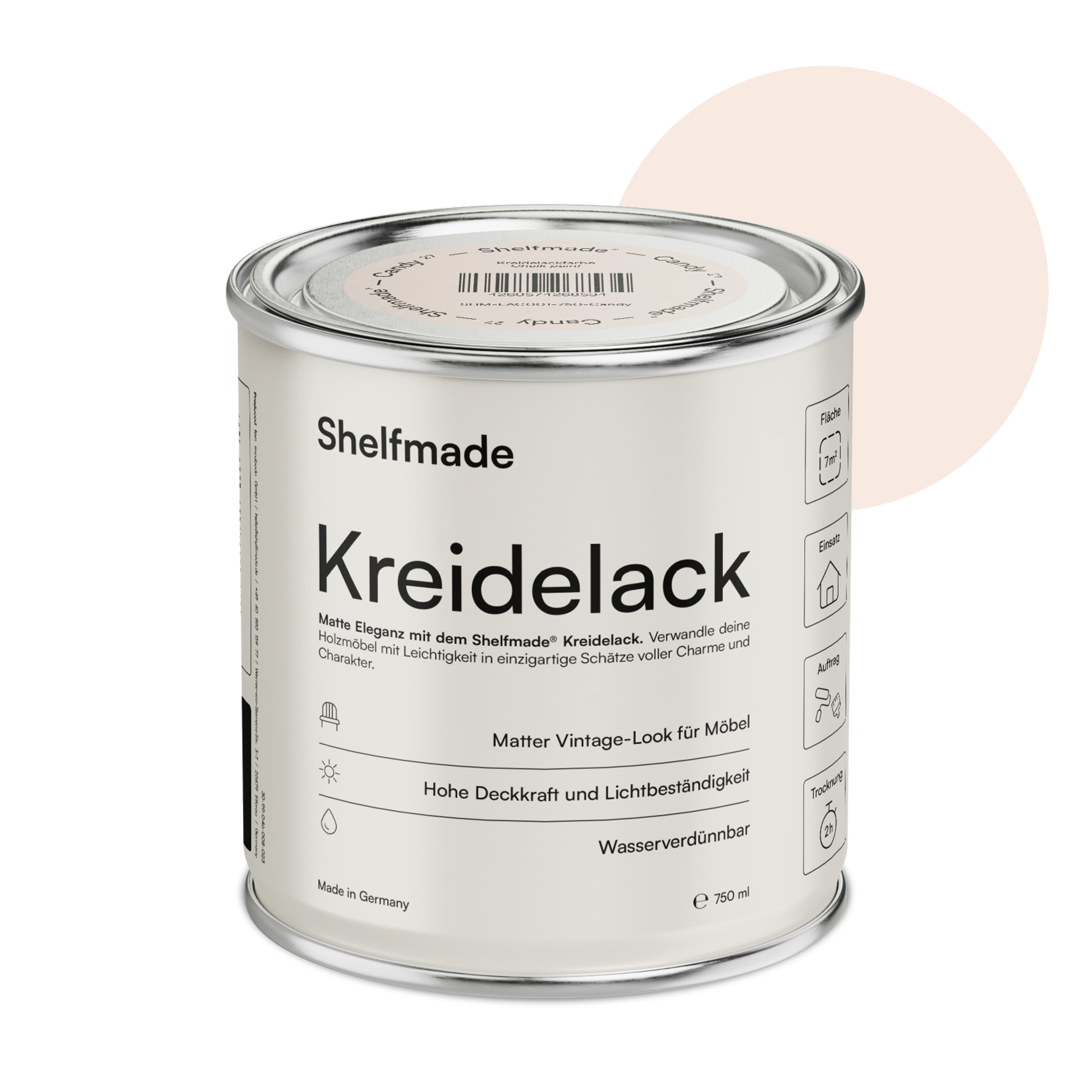 shelfmade Kreidefarbe Möbel Shabby Chic Holzlack DIY - Chalk Paint matter Look