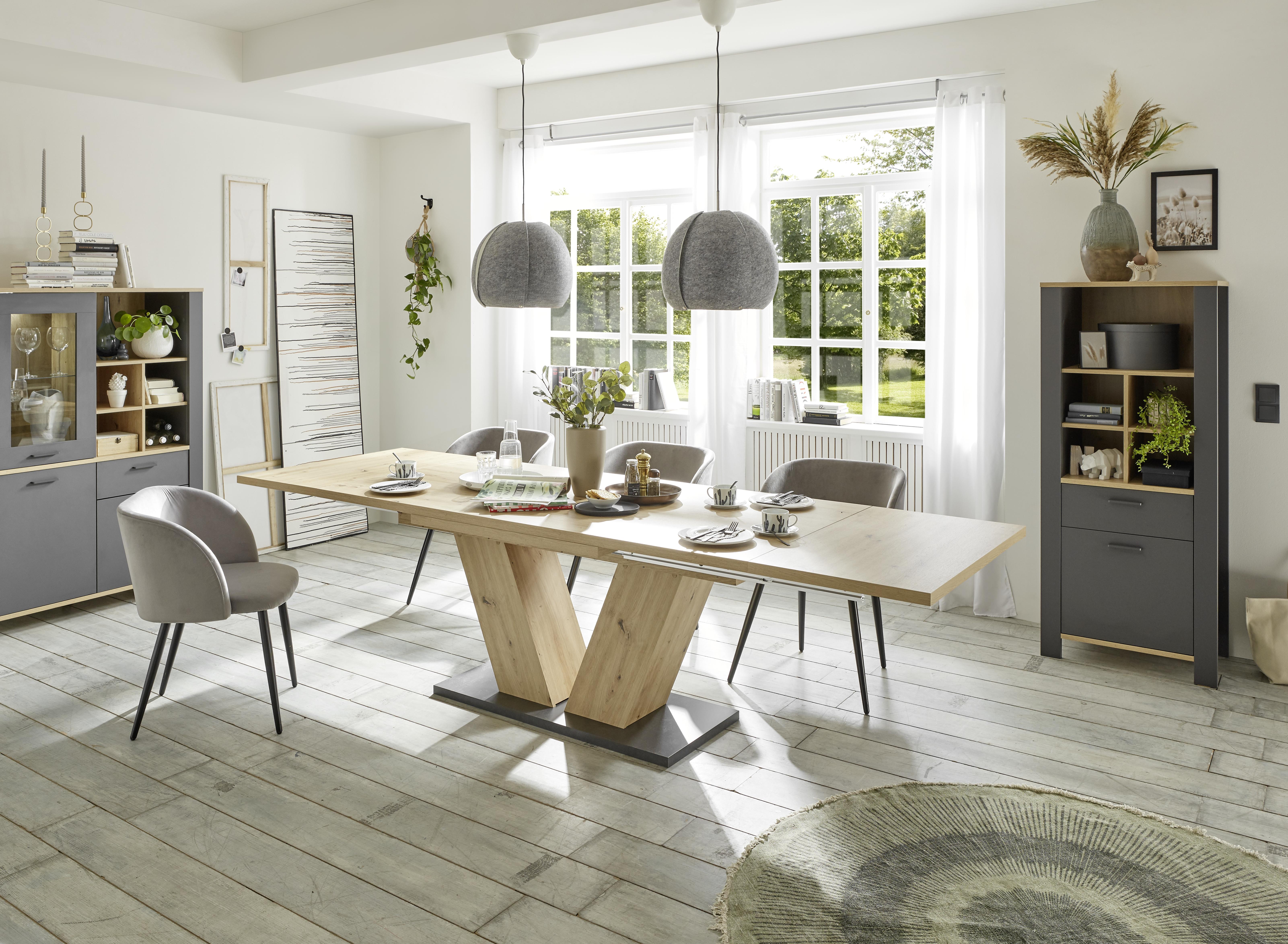 Esstisch ausziehbar Elena 180x90x76 Asteiche 13988-180