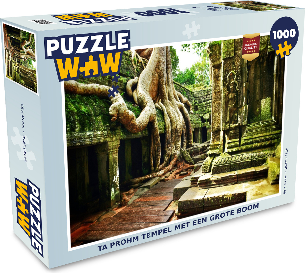 MuchoWow® Puzzle 1000 Teile Ta Prohm-Tempel mit großem Baum - Erwachsene - Rätsel 136|51549976