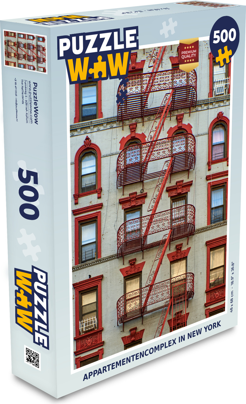 MuchoWow® Puzzle 500 Teile Wohnanlage in New York - Denken - Spiel - Toy 137|47917959