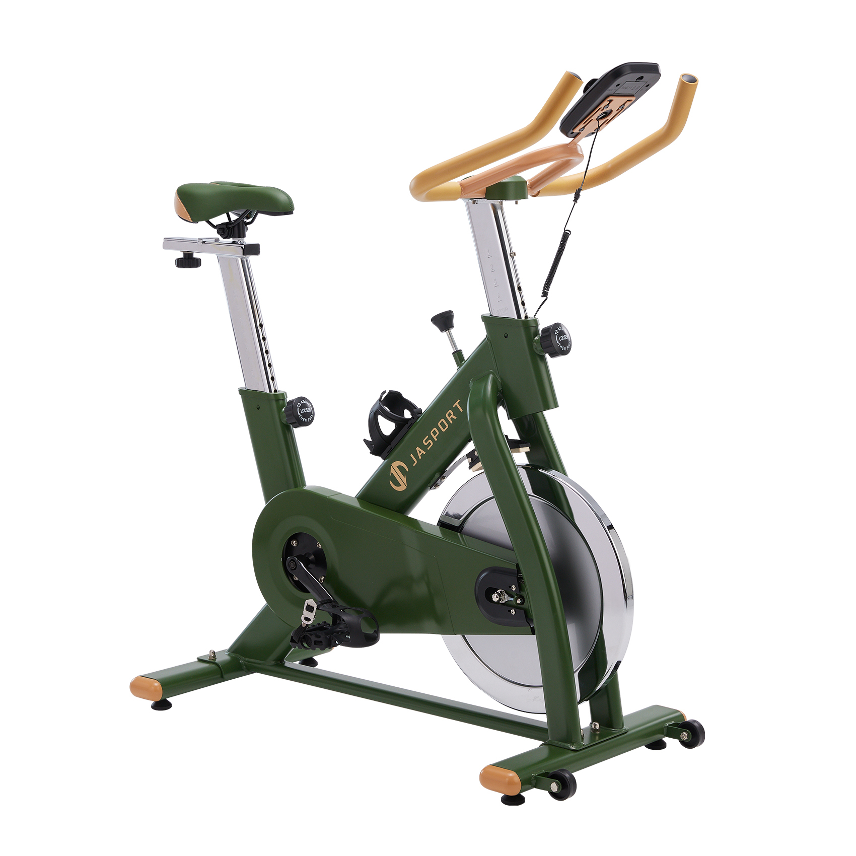 JASPORT S1 Speed Bike für Zuhause, leises Trainingsfahrrad mit Ergometer und Bluetooth, Indoor-Cycling kompatibel mit Kinomap & Zwift, maximales Benut