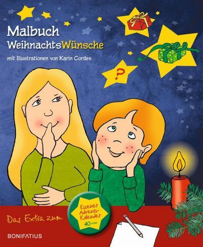 Bonifatius Verlag Das Malbuch zum Essener Adventskalender 2017: Weihnachtswünsche